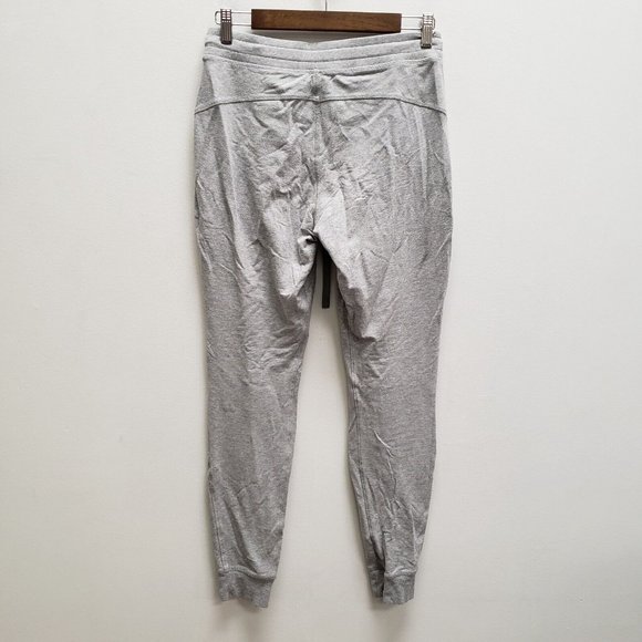 Alo Yoga Womens Pull On Sweatpants Size S Gray Tapered Leg Mid Rise Drawstring - Picture 2 of 10